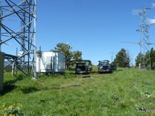 CWC building with trucks